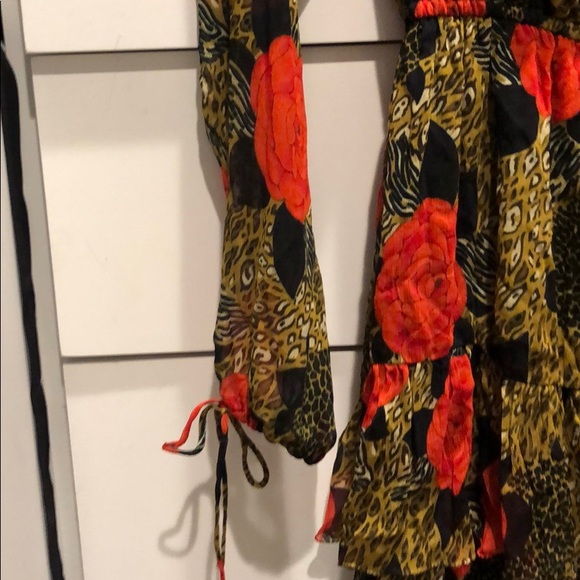 The Kooples long sleeve leopard/rose dress. - Picture 5 of 5